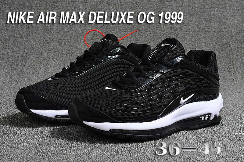 Nike Air Max Deluxe OG 1999 Black Shoes - Click Image to Close